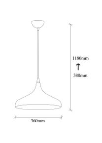 Opviq, Pendelleuchte, Jasmine (E27)