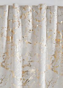 bonprix Draperie de întunecare cu print lucios (set/1 buc.), bej, Î/Lă: 145/140 cm