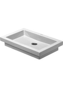 Duravit, Waschbecken, Einbauwaschtisch 2ND FLOOR o ÜL HLB 580x415mm o HL IB weiss WG (415 mm, 580 mm)