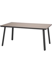 Acamp, Gartentisch + Balkontisch, BIARRITZ Gartentisch in edler Holzoptik (160 cm)