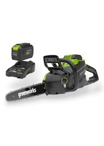 Kit motosega a batteria 48V con motore brushless con batteria e caricabatteria Greenkorks GD48CS36K
