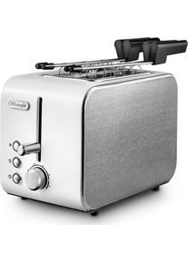 De'Longhi De'Longhi CTX 2203W ToasterWeiss, Toaster, Weiss, Silber