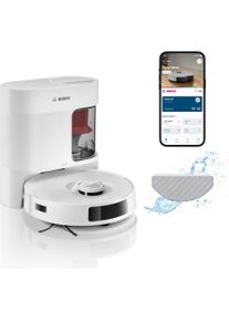 Bosch Hausger&auml;te Bosch BCRD2W Spotless Advanced + Saugroboter mit Wischfunktion + Absaugstation, Staubsauger Roboter, Weiss