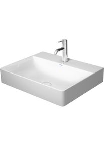 Duravit, Waschbecken, DuraSquare M&ouml;bel-Waschtisch 60x47cm, geschliffen, 1 Hahnloch, ohne &Uuml;berlauf, mit Hahnlochb (470 mm, 600 mm)
