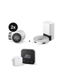 tado&deg; Slimme Thermostaat X Startpakket + 2 Radiatorknoppen + Ezviz RE5SP