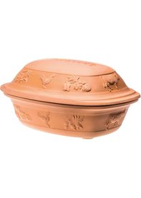 Römertopf Römertopf Grosser Bräter Rustico 6 Pers., Pfanne + Kochtopf, Braun