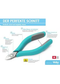 Weller Erem, Bolzenschneider + Seitenschneider, Pneumatische Seiten- und Spitzschneider, Bündig, 69mm (125 mm)