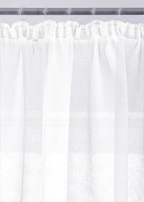 Voilage texturé avec polyester recyclé (1 pce.) - blanc - taille 175x140 cm - bonprix