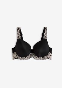Soutien-gorge &agrave; coques et bretelles rembourr&eacute;es - noir - taille 100C - bonprix