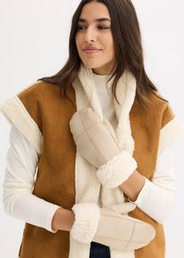 Moufles - beige - taille 2 (S) - bonprix