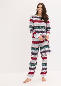 Pyjama en coton doux avec pochette cadeau - blanc - taille 54/56 (XXL) - 100% coton - bonprix