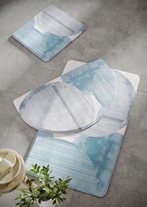 Tapis de bain à mémoire de forme - bleu - taille 1 (Tapis pour WC sur pied 45/50cm) - bonprix