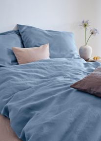 bonprix Pościel lniana, fioletowy, 2x 80/80 cm, 1x 200/200 cm