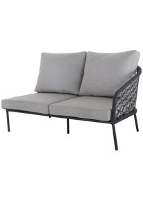 Best Loungesessel »Seitenteil Lounge Mali« 1 Stk. tlg. 2-Sitzer rechts in grau, Größe B/H/T: 154 cm x 78 cm x 92 cm