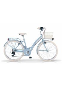 MBM Cityrad »Citybike New Primavera 26 Zoll« in blau, Größe 26 Zoll (66,04 cm) hinten: 26 Zoll (66,04 cm)