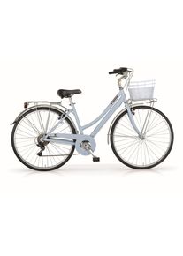 MBM Cityrad »Citybike New Central Woman 28 Zoll Hellblau« in blau, Größe 28 Zoll (71,12 cm) hinten: 28 Zoll (71,12 cm)