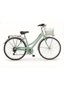 MBM Cityrad »Citybike New Central Woman 28 Zoll Mint« in grün, Größe 28 Zoll (71,12 cm) hinten: 28 Zoll (71,12 cm)