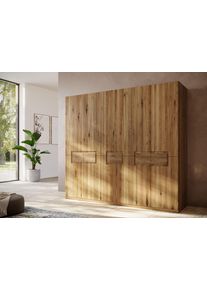Home Affaire Kleiderschrank »Ambroise aus Wildeiche in braun, Größe B/H/T: 252 cm x 223 cm x 62 cm