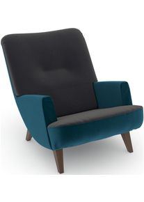 Max Winzer Loungesessel »build-a-chair Borano außergewöhnlicher Sessel in grün, Größe B/H/T: 70 cm x 75 cm x 96 cm