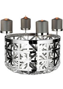 Fink Windlicht »JORIS in silberfarben, Größe B/H/T: 25 cm