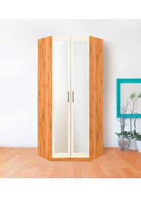 Priess Eckkleiderschrank »Lissabon« in braun, Größe B/H/T: 78 cm x 193 cm x 36 cm