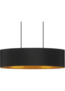Eglo Deckenleuchten »ZARAGOZA« E27 1 Stk. Hängeleuchte in schwarz aus Stahl - exkl. E27 - 2X40W in schwarz, Größe Höhe: 110 cm