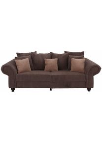 Home Affaire Big-Sofa »King Henry Mega Sofa in braun, Größe B/H/T: 242 cm x 90 cm x 103 cm