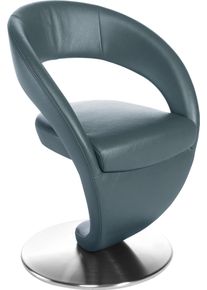 K+w Komfort & Wohnen K+W Komfort & Wohnen Drehstuhl »Wave« () Design-Drehstuhl in blau, Größe B/H/T: 62 cm x 86 cm x 61 cm