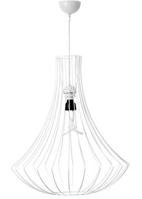 Kayoom Hängeleuchte »Hängelampe Chiara 110« E27 1 Stk. Industrie- und Nostalgie-Design in weiß, Größe Ø 52 cm Höhe: 60 cm