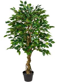 DELAVITA Kunstbaum »Lausitz« Kunstpflanze in grün, Größe B/H/L: 60 cm x 125 cm