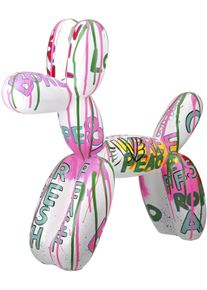 Casablanca By Gilde Tierfigur »Figur Hund Pallone H. 40 cm« in weiß, Größe B/H/T: 41 cm x 40 cm x 13 cm