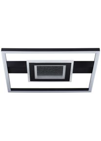 BRELIGHT LED Deckenleuchte »Queens« 1 Stk. Warmweiß 38 x 38 cm in schwarz, Größe Höhe: 5 cm