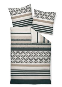 Janine Bettwäsche »65133 DAVOS in grau, Größe B/L: 70 cm x 90 cm