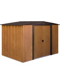 SPACEMAKER Gerätehaus »Woodlake« Metall in braun