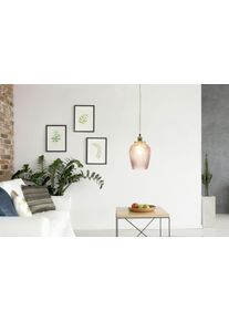 Kayoom Hängeleuchte »Bianca« E27 1 Stk. handgefertigt in rosa, Größe Ø 20 cm Höhe: 34 cm