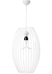 Kayoom Hängeleuchte »Hängelampe Reyna 110« E27 1 Stk. Industrie- und Nostalgie-Design in weiß, Größe Höhe: 55 cm