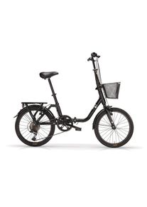 MBM Faltrad »Klapprad 20 Zoll KANGAROO schwarz« in schwarz, Größe 20 Zoll (50,80 cm) hinten: 20 Zoll (50,80 cm)