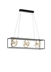 Fischer und Honsel Fischer & Honsel LED-Hängeleuchte »Gesa« LED-Board 1 Stk. LED Pendelleuchte, LED Pendellampe in schwarz