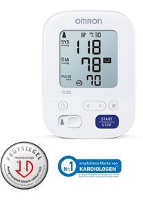 Omron Oberarm-Blutdruckmessgerät »X3 Comfort« mit Bluthochdruckindikator in weiß