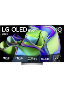 LG OLED-Fernseher »OLED77C37LA« 195 cm/77 Smart-TV OLED evo in schwarz, Größe 77