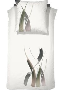 Damai Bettwäsche »Poise« 2 Stk. tlg. mit abstraktem Muster in weiß, Größe B/L: 80 cm x 80 cm