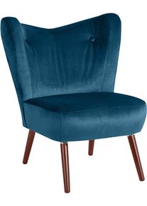 Max Winzer Cocktailsessel »Stella in blau, Größe B/H/T: 72 cm x 84 cm x 83 cm