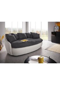 Inosign Big-Sofa »Aruba« gemütliches Megasofa in XXL in organischer Form mit vielen Kissen in schwarz, Größe B/H/T: 238 cm x 79 cm x 140 cm