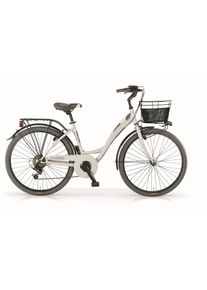 MBM Cityrad »Citybike Agorà 26 Zoll Creme« in beige, Größe 26 Zoll (66,04 cm) hinten: 26 Zoll (66,04 cm)