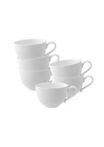 Villeroy & Boch Villeroy & Boch Tasse »Kaffeetassen New Cottage Basic 150 ml 6er Set weiß« in weiß