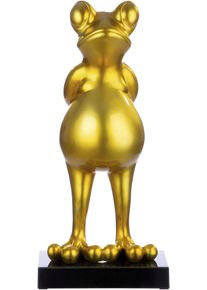 Casablanca By Gilde Tierfigur »Skulptur Frosch gold« in goldfarben, Größe B/H/T: 32 cm x 68 cm x 30 cm