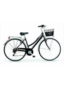 MBM Cityrad »Citybike New Central Woman 28 Zoll Schwarz« in schwarz, Größe 28 Zoll (71,12 cm) hinten: 28 Zoll (71,12 cm)