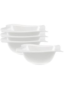 Villeroy & Boch Villeroy & Boch Schale »Bols NewWave 600 ml 4er Set weiß« in weiß
