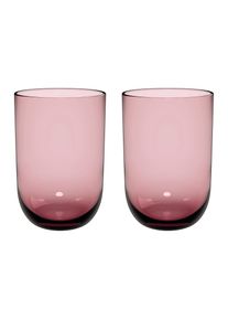 Like. By Villeroy & Boch Longdrinkglas »Longdrinkbecher Like Glass 385 ml 2er Set« in lila