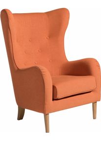 Max Winzer Ohrensessel »Mandi in orange, Größe B/H/T: 83 cm x 111 cm x 83 cm